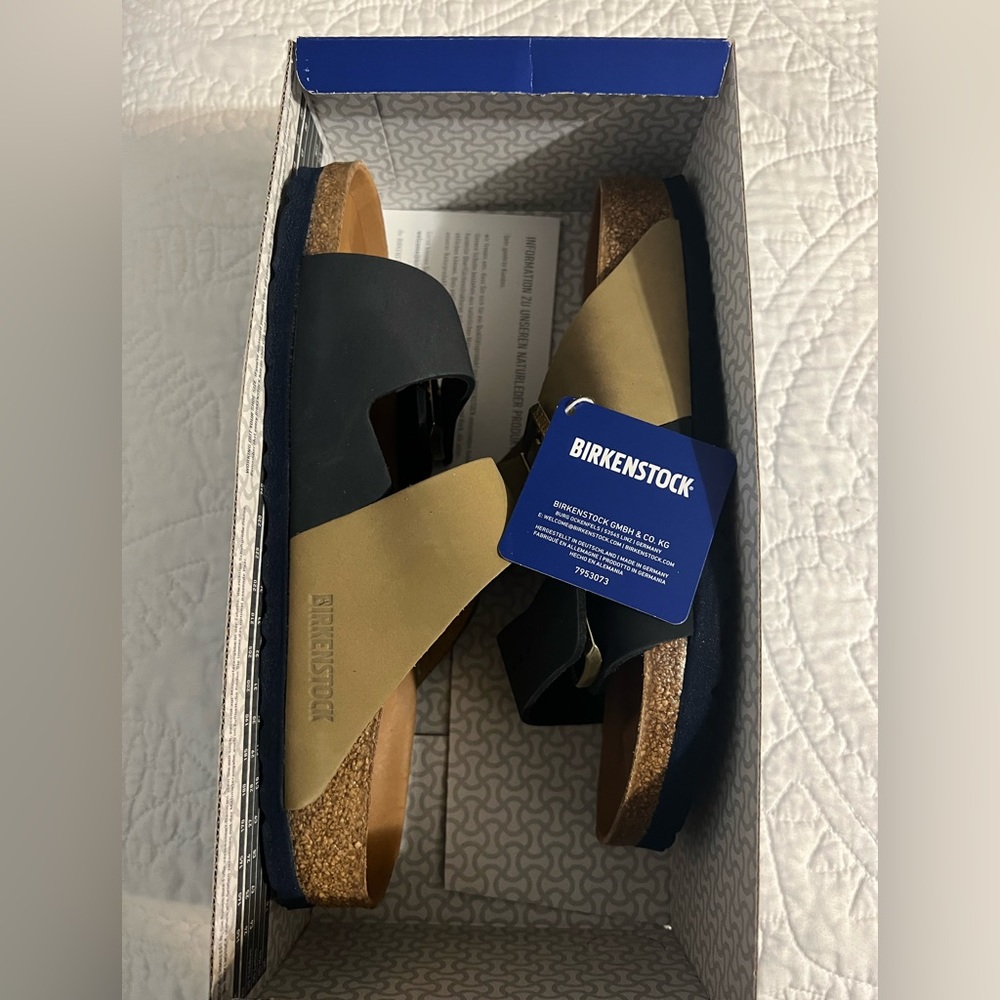 NWT Birkenstock Arizona Split Hex Sandals Size 38